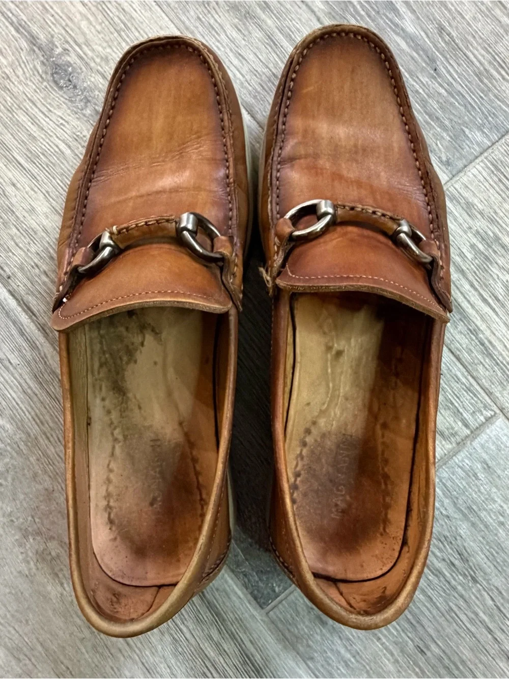 Magnanni Marbella Tabaco Loafers Horsebit Size 8 M US (19475) Spain